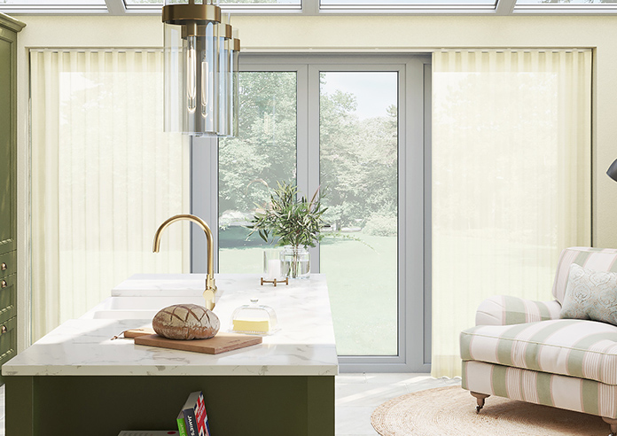 Sahara Voile, Metallic Cream - Made to Measure Curtains - Image 3